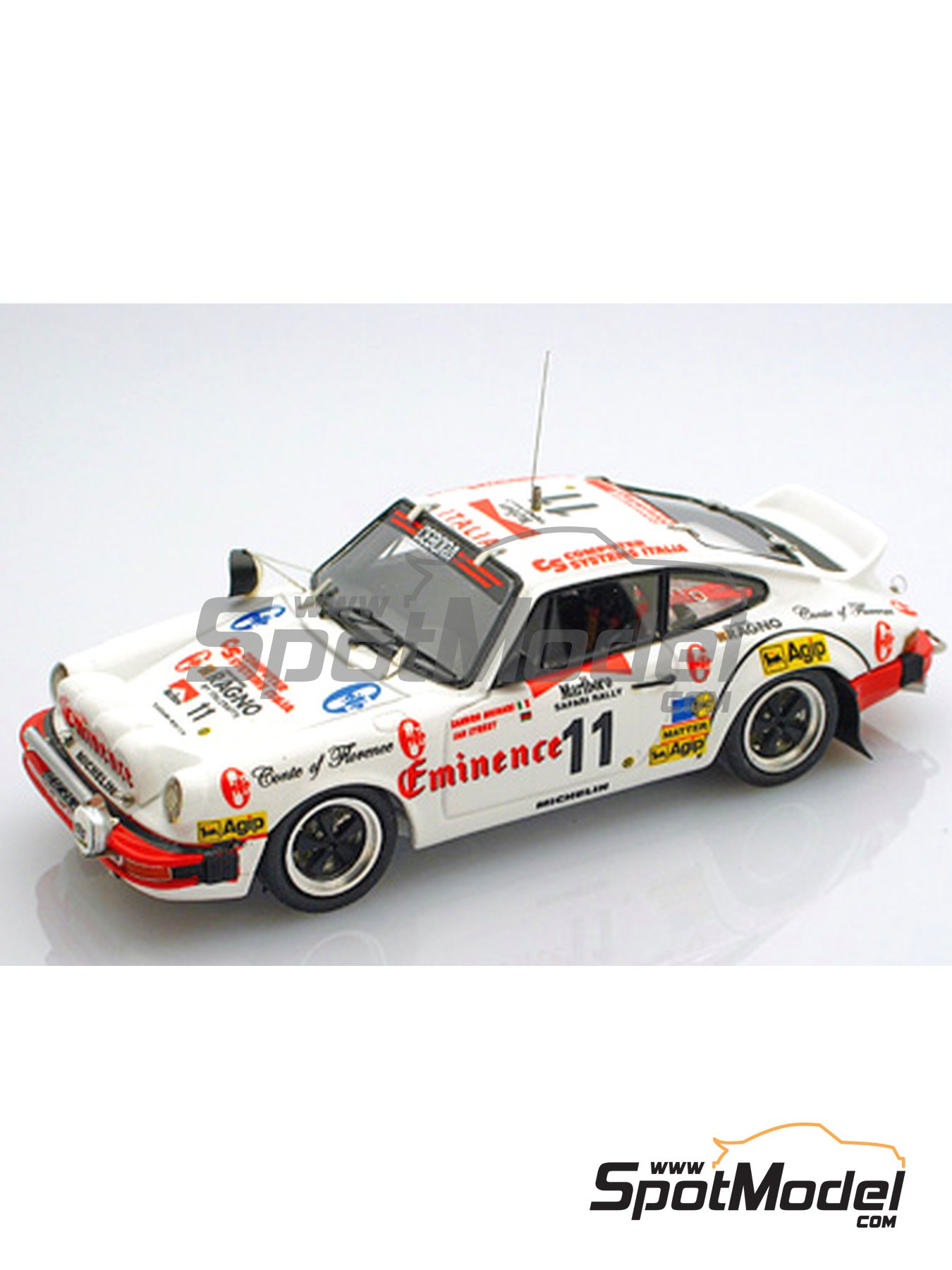 Arena 1/43 Porsche 911 SC Safari Rallye 1987 - Blanc, à Restaurer